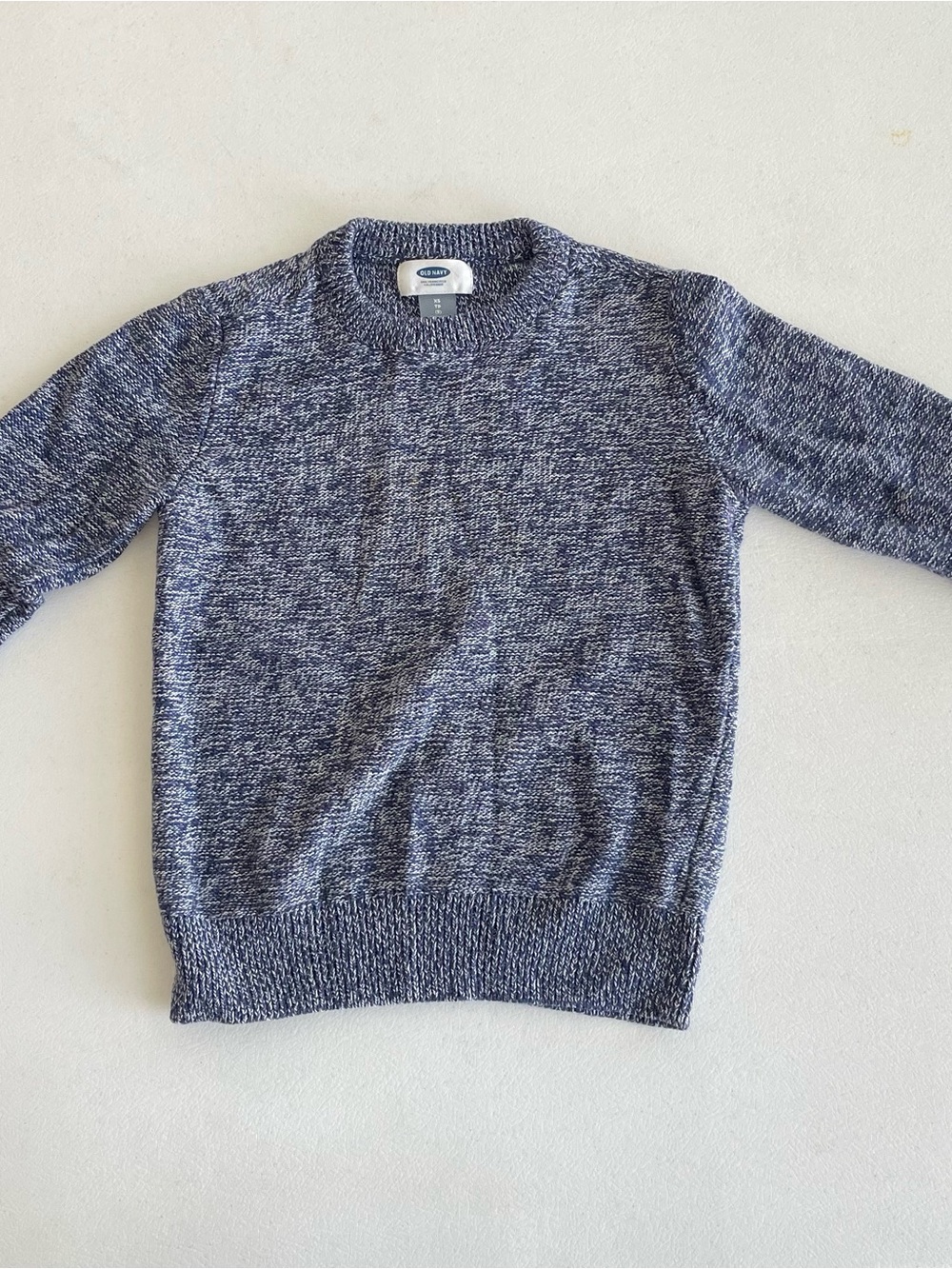 Old Navy Men's Marled Navy Crewneck Sweater